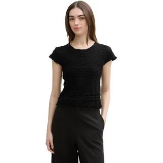 TOM TAILOR Denim Damen Cropped Crinkle Bluse