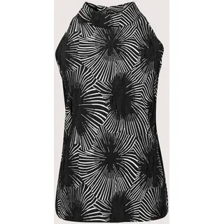 Madeleine Shirt Print-Neckholder Schwarz 44