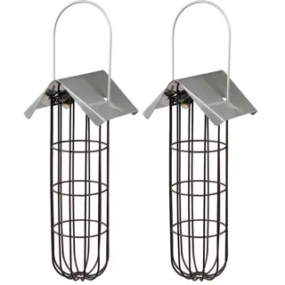 Trixie 55623 Meisenknödelhalter, 11 × 25 × 10 cm, schwarz (Packung mit 2)