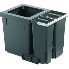Müllex Kehrichtbehälter X-LINE X60, Abfalleimer, Grau