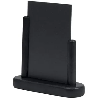 Securit Aufstellbare Menütafel / Kreidetafel, lackiert, Größe S, 10 x 15 cm, Schwarz