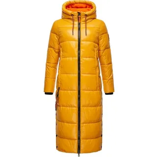 Navahoo Damen warmer Winter Steppmantel mit Kapuze Schmuseengel Yellow Gr. XXL - XXL