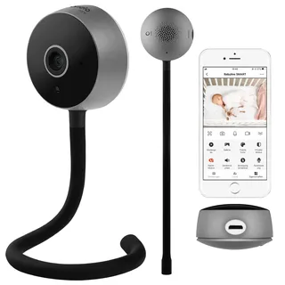 lionelo Babyphone Babyline Smart intelligentes elektronisches Baby Monitor, Baby Camera Wi-Fi, Mobile Applikation, Bewegungs- Geräuscherkennung, Sichtbarkeit im Dunkeln