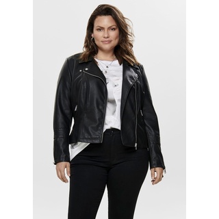 ONLY CARMAKOMA Lederimitatjacke »CAREMMY FAUX LEATHER BIKER«, schwarz