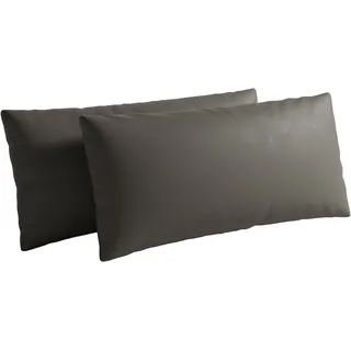 sit&more Sofakissen "Chelsea, 60 cm, Leder" zur Auswahl Sets mit 2 oder 3 Stück, anthrazit