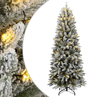 vidaXL Künstlicher Weihnachtsbaum mit Schnee 150 LEDs 120 cm