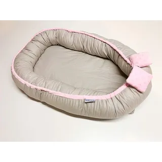 Kuschelnest für Babys und Säuglinge, Nestchen, Reisebett, 100% Baumwolle, antiallergisch