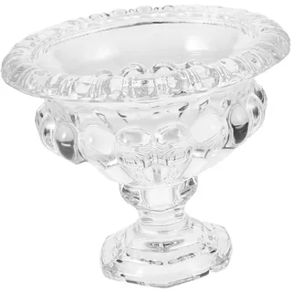 Gadpiparty Transparente Dessertschale aus Glas mit Fuß als Eisbecher oder Obstschale für Müsli Obst Eis und Snacks