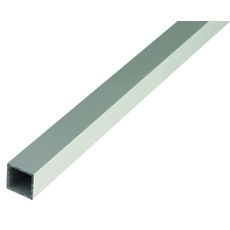 Bild Vierkantrohr Aluminium, silberfarbig eloxiert | 1000 x 30 x 30 mm,