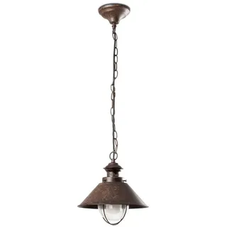 AUßENHÄNGELEUCHTE , Rostfarben , Metall , 34.5x108x34.5 cm , Lampen & Leuchten, Leuchtenserien