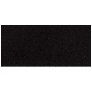 SALONLOEWE Fußmatte waschbar schwarz 30 x 60 cm Schmutzfangmatte unifarben rutschfest Eingangs-Matte