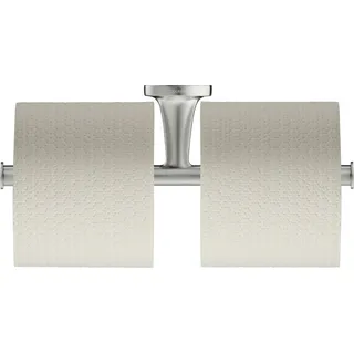 Duravit Starck T Papierrollenhalter, doppelt, 0099387000, Farbe: Edelstahl gebürstet