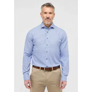 Eterna Langarmhemd Slim Fit Blau 43