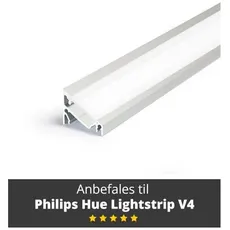 Light Solutions Aluminum Profile - Model C for Philips Hue and LIFX - ALU