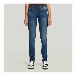 G-Star für Damen. D27287-6553-89 Jeans Midge Straight blau (25/28), Lässig, Denim, Bio-Baumwolle, Nachhaltig