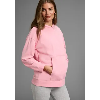 Neun Monate Umstandssweatshirt »Stillsweatshirt für Schwangerschaft und Stillzeit«, Kapuzen-Sweatshirt mit praktischem Verschluss, rosa