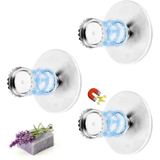 Edelstahl Magnetseifenhalter Ohne Bohren - 3 Stück Magnetischer Seifenhalter für Dusche, Badewanne, Waschbecken und Bad