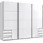Schwebetürenschrank Emden 270 x 210 x 65 cm Weiß