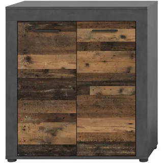 Möbel Boss Highboard 80 x 88 x 35 cm Schwarz