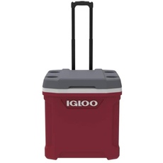 Igloo Latitude 30 Roller Kühlbox mit Rollen, 28 Liter, Rot