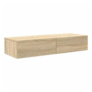 vidaXL Wandregal mit Schubladen Sonoma-Eiche 100x36x19cm Holzwerkstoff