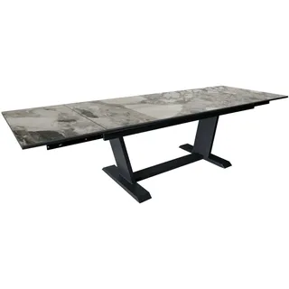 Tisch Bernstein 180/230/280X100 Ausziehbar Aluminium / Kedra Graphit Und Klippe