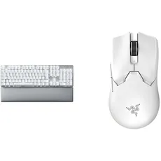 Razer Pro Type Ultra - Kabellose Mechanische Tastatur für Maximale Produktivität QWERTZ DE-Layout | Weiß & Viper V2 Pro - 59g Ultraleichte Kabellose Esports-Gaming-Maus Weiß
