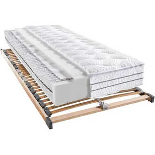 Novel Matratzenset , Holz , 2-teilig , Birke , H2 , Mehrzonen-Zonen , 90x200 cm , Bezug abnehmbar/waschbar, orthopädische Matratze,Über- und Sondergrößen erhältlich, Mittelgurt, individuelle Liegehärteeinstellung, nicht verstellbar, alternative Größen erhältlich , Schlafzimmer, Matratzensets