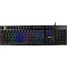 Noua TASTIERA USB GAMING NOUA SHIELD RETROILLUMINAZIONE RGB RAINBOW (DE, Kabelgebunden), Tastatur