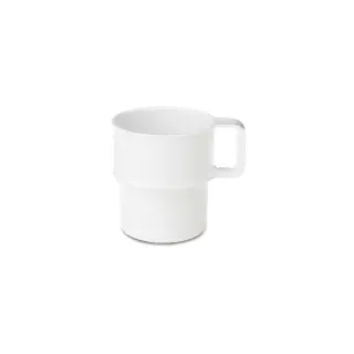 Mepal Henkelbecher Basic 314 Campinggeschirr, 280 ml, Robustes Freizeitgeschirr, der Designklassiker ist ideal fürs Camping, Farbe: weiß