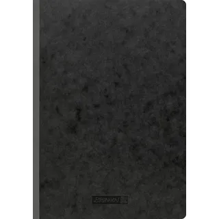 Brunnen Notizbuch DIN A4 liniert, schwarz Softcover 192 Seiten, 1 St.