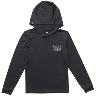 Salty Crew Yellowfin Sunshirt Langarm-rash Guard - Charcoal - L