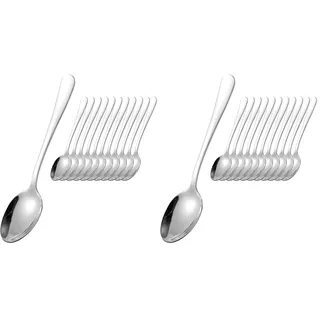 Esmeyer Sylvia 12-teiliges Kaffeelöffel-Set, 18/0 Edelstahl, poliert - der günstige seit 25 Jahren!, 14 x 1 x 1 cm (Packung mit 2)