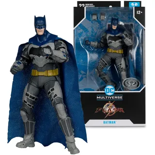Bizak McFarlane DC Multiverse Batman-Figur, 18 cm, The Flash Movie Platin-Edition, Blau und Grau, Chase, (64387292)