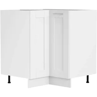 VCM Unterschrank Eck Küchenschrank Colura 76 x 76 x 82 cm Weiß