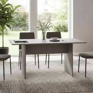 Dmora - Ausziehbare Konsole Lavanda, Esstisch mit Klappöffnung, ausziehbare Mehrzweckkonsole, 100% Made in Italy, 120 x 70 x 75 cm, Zement