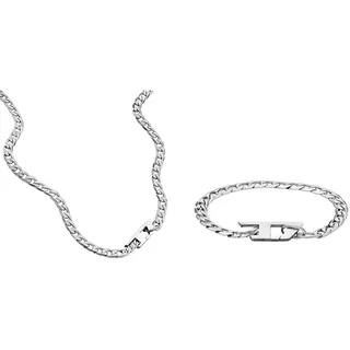 Diesel Herren-Edelstahlkette-Schmuck-Set