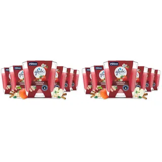 Glade Décor Duftkerze Cosy Apple & Cinnamon (Packung mit 2)