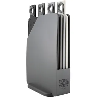 Moritz & Moritz Schneidebrett-Set – 20,5 x 14,5 cm – 4 Stück – rutschfeste Oberflächen, die es Ihnen ermöglichen, Ihre Lebensmittel sicher zu schneiden – Küchenbrett mit Griffen