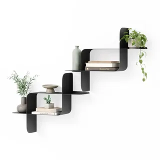 Umbra Wandregal 2er Set Schwarz