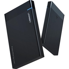 Ugreen 2.5" External HDD/SSD enclosure US221, SATA 3.0, USB-C, 50cm (black) (2.5"), Festplattengehäuse, Schwarz