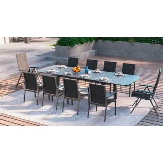 MWH Verona/Anderno Gartenmöbel-Set 11 tlg.