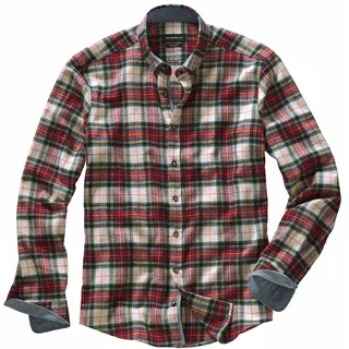 Stewarts Flanellhemd Rot 38