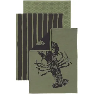 Vossen Geschirrtuch-Set , Grün , Textil , 3-teilig , Uni , 50x70 cm , hochwertige Qualität , Heimtextilien, Geschirrtücher & Schürzen, Geschirrtücher