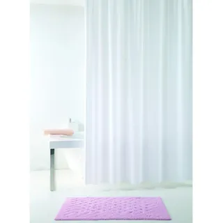 Grund Duschvorhang , Weiß , Kunststoff , Abstraktes , 240x200 cm , Oeko-Tex® Standard 100, Made in Europe , Heimtextilien, Badtextilien, Duschvorhänge