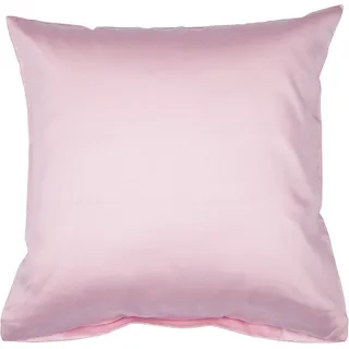JANINE Kissenbezug Colors Mako Satin 50 x 50 cm Rosa