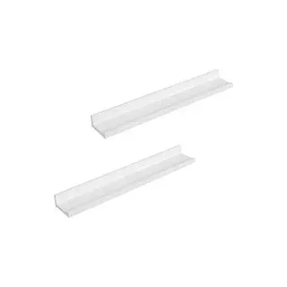 SONGMICS Wandregale weiß 60,0 x 10,0 x 2,0/5,0 cm, 1 St.