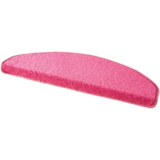 HANSE HOME »Fancy«, halbrund, 7 mm Höhe, 15 Stück, Treppenmatten, Selbstklebend, Stufenteppich, Treppenstufen pink ca. 23x65cm