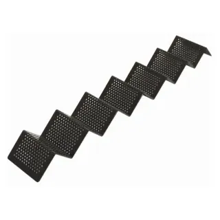 SCHNEIDER Snack-Verkaufsständer, Wellenform, In Wellenform, für die Warenpräsentation im Thekenbereich, Alu, schwarz halbmatt, 580 x 85 mm