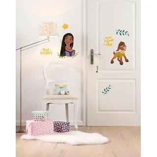 Disney Wish Wandtattoo - Best Wishes - Größe 50 x 70 cm - Wandsticker, Kinderzimmer, Rosas, Aufkleber